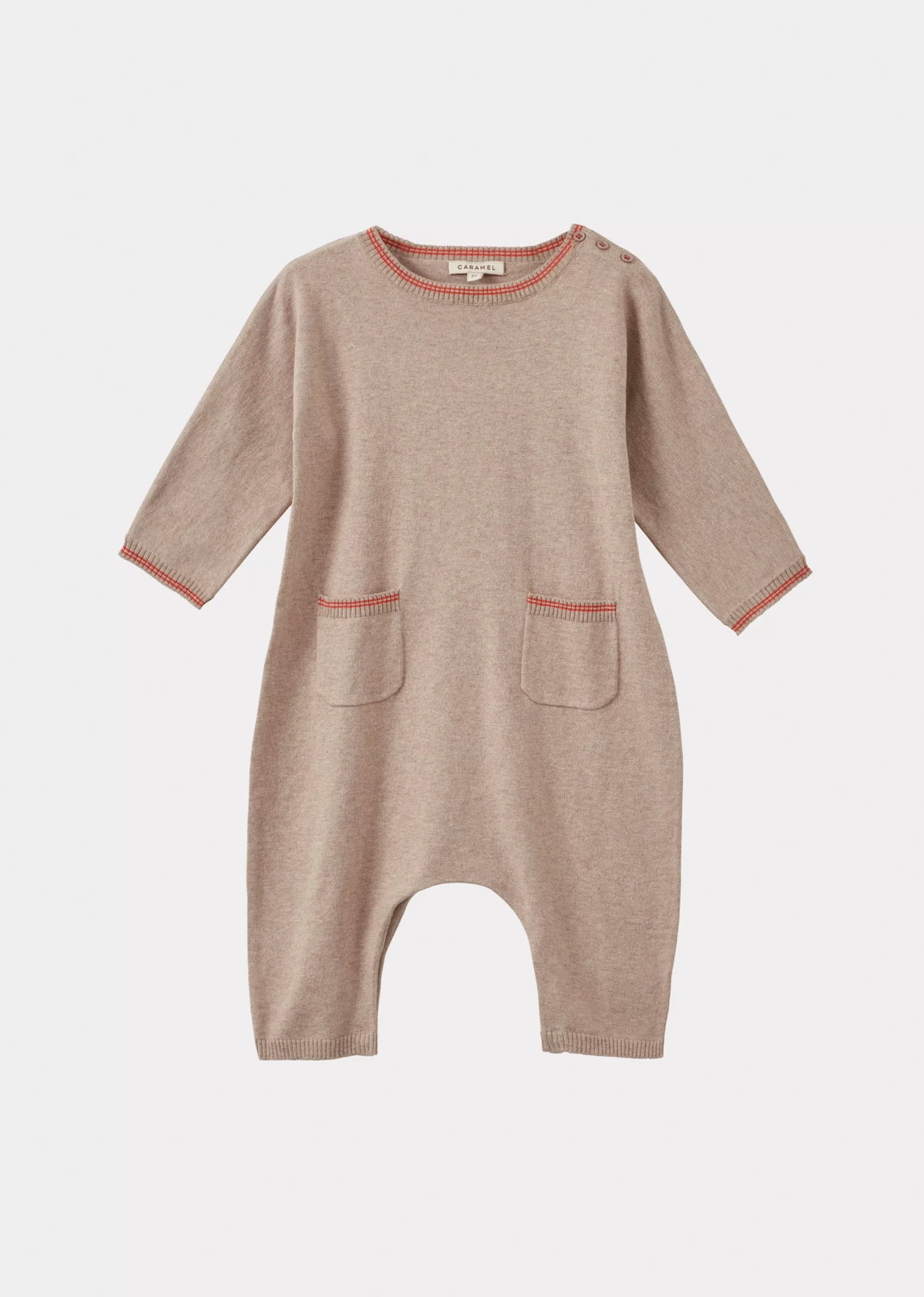 Romper & Jumpsuits-CARAMEL Picea Baby Gifting Romper Taupe