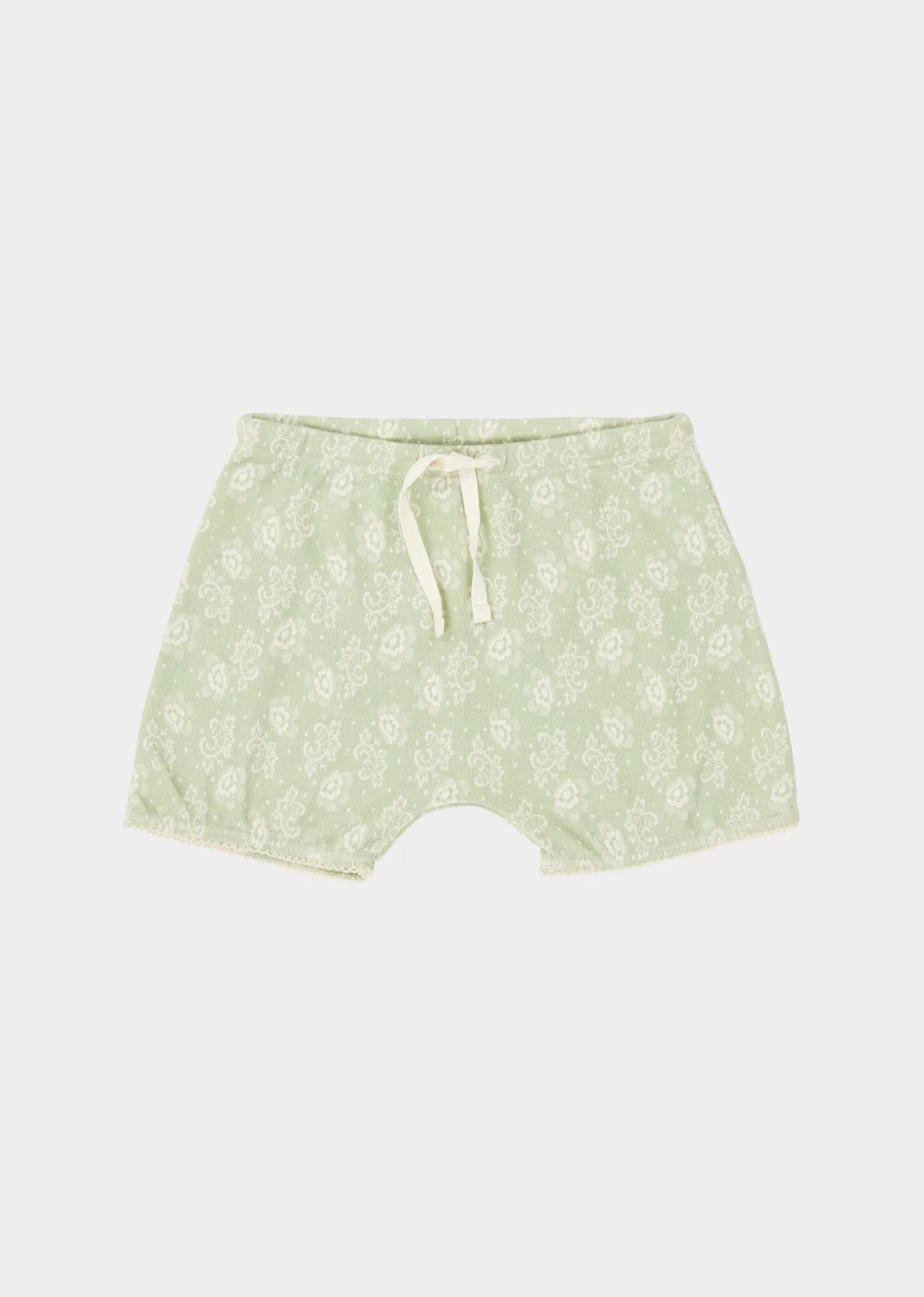 Shorts-CARAMEL Piranha Shorts - Mint Print