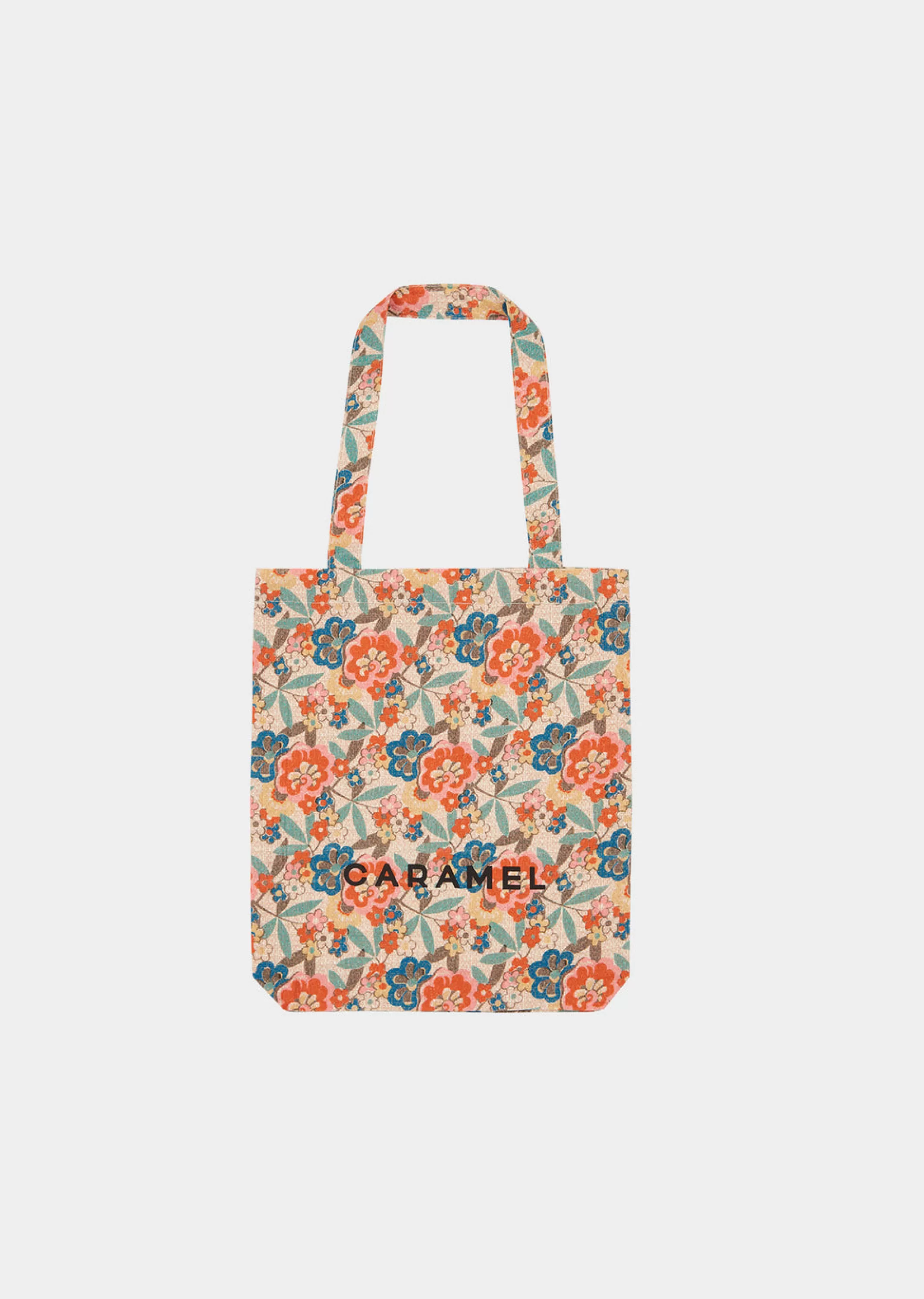 Accessories-CARAMEL Pluto Tote Bag Vintage Floral