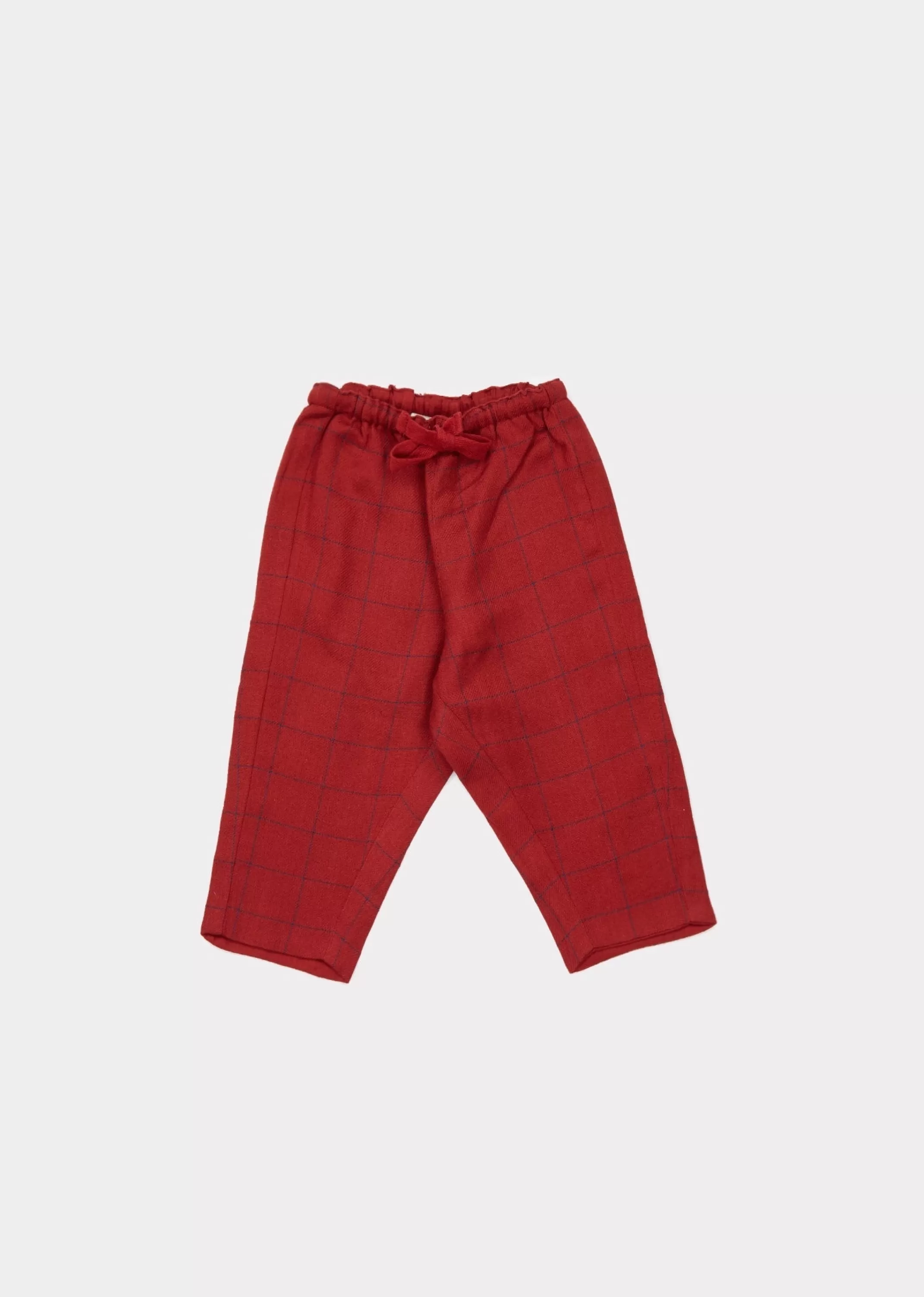 Trousers-CARAMEL Preston Baby Trouser Red Stabstitch