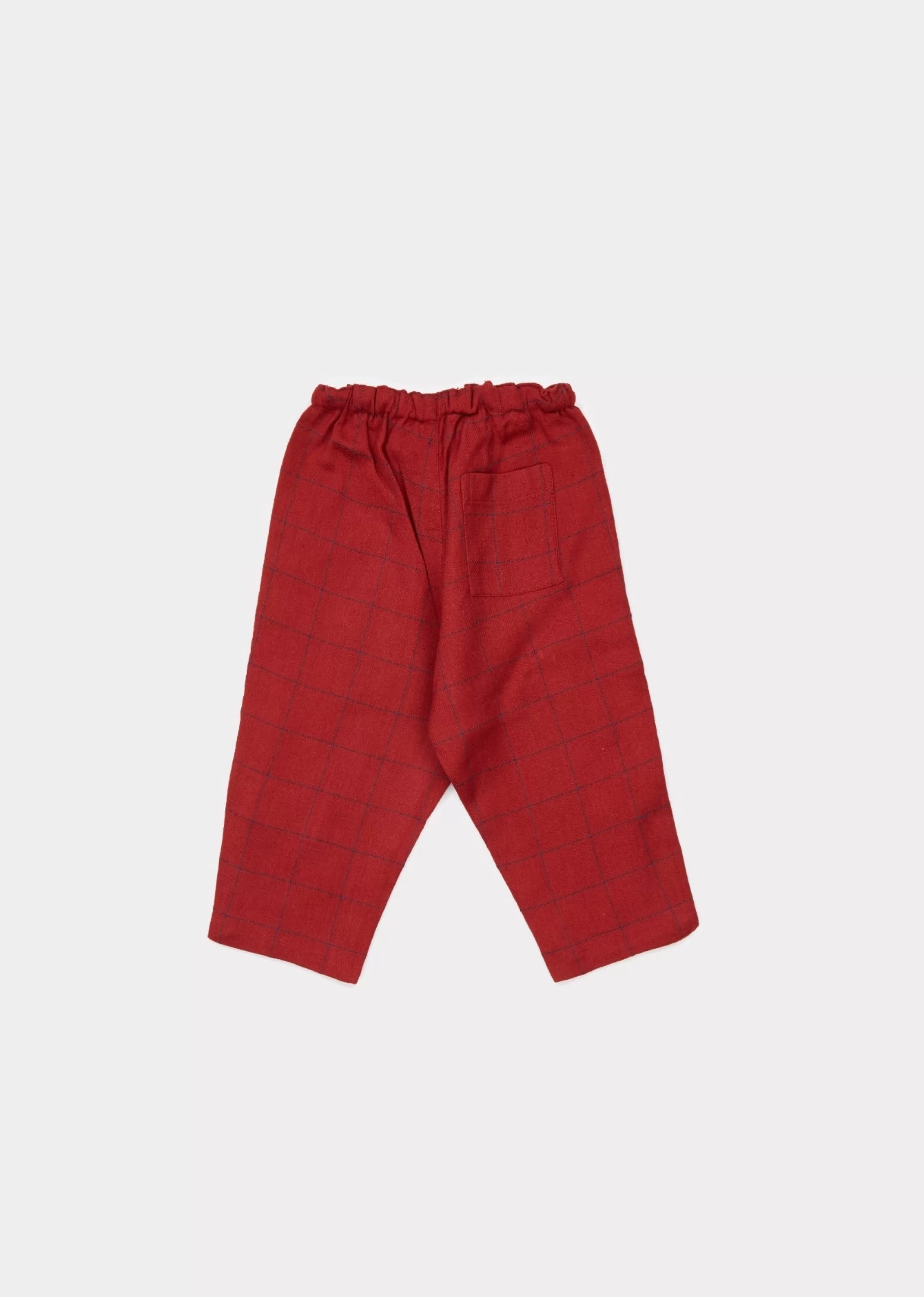 Trousers-CARAMEL Preston Baby Trouser Red Stabstitch