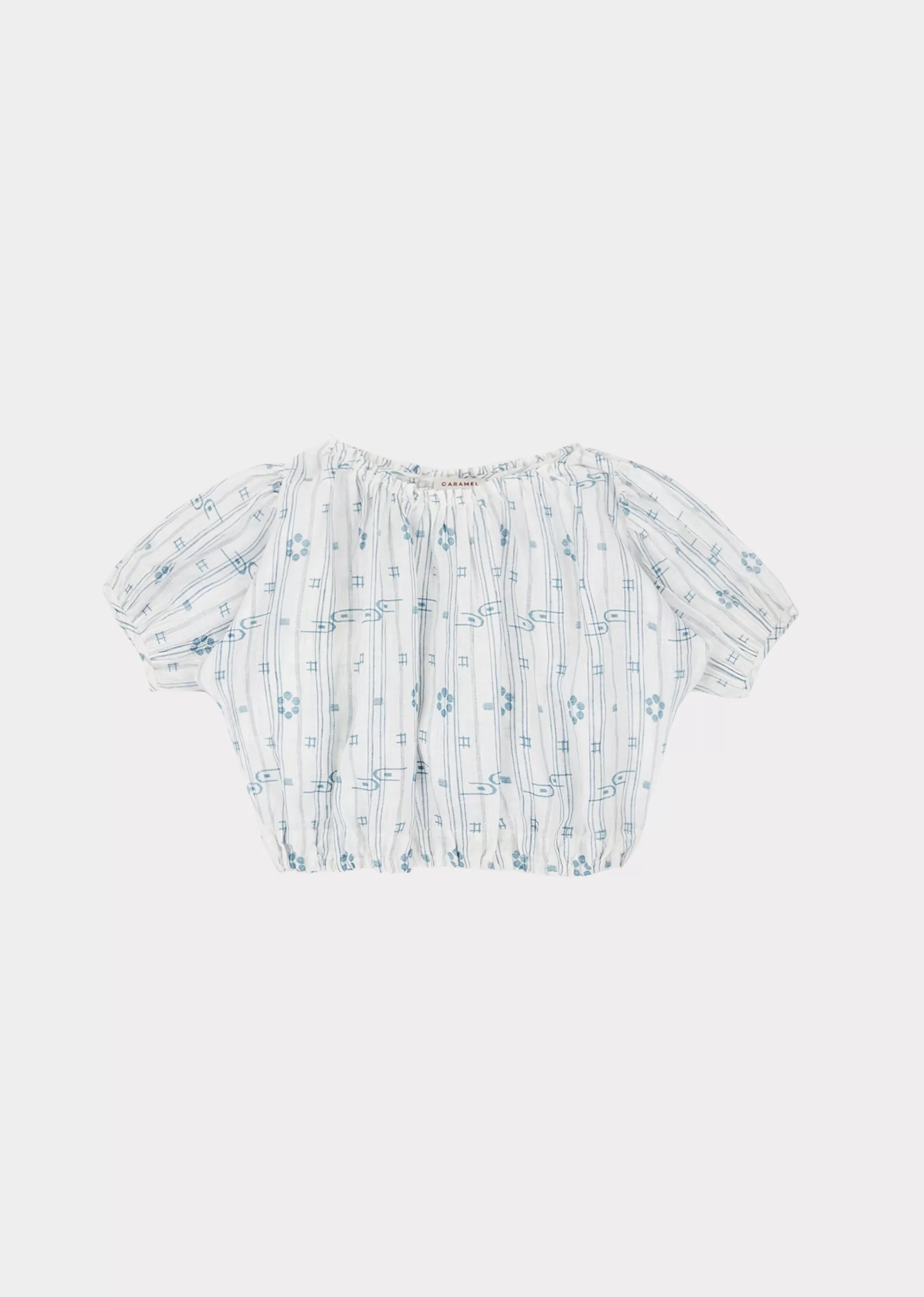 Tops-CARAMEL Queenspark Blouse Vapour Blue