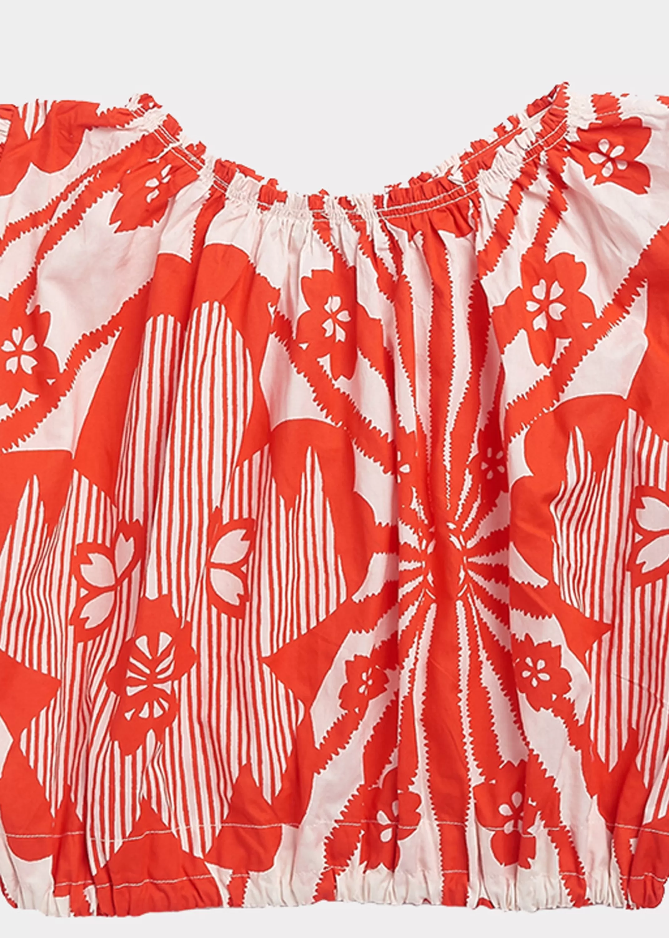 Tops-CARAMEL Queenspark Blouse Red Flower Print