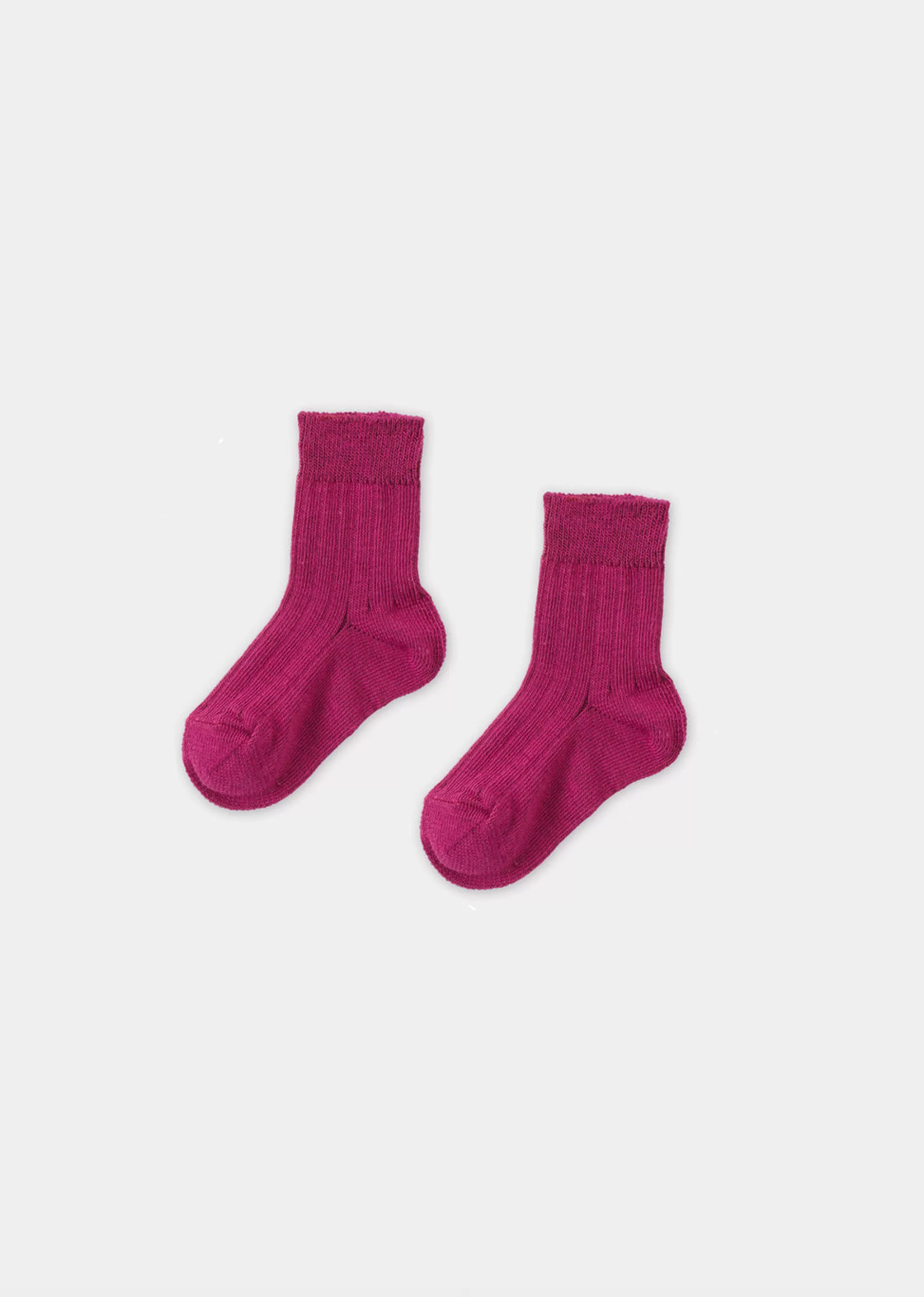 Socks-CARAMEL Rib Ankle Socks - Violet