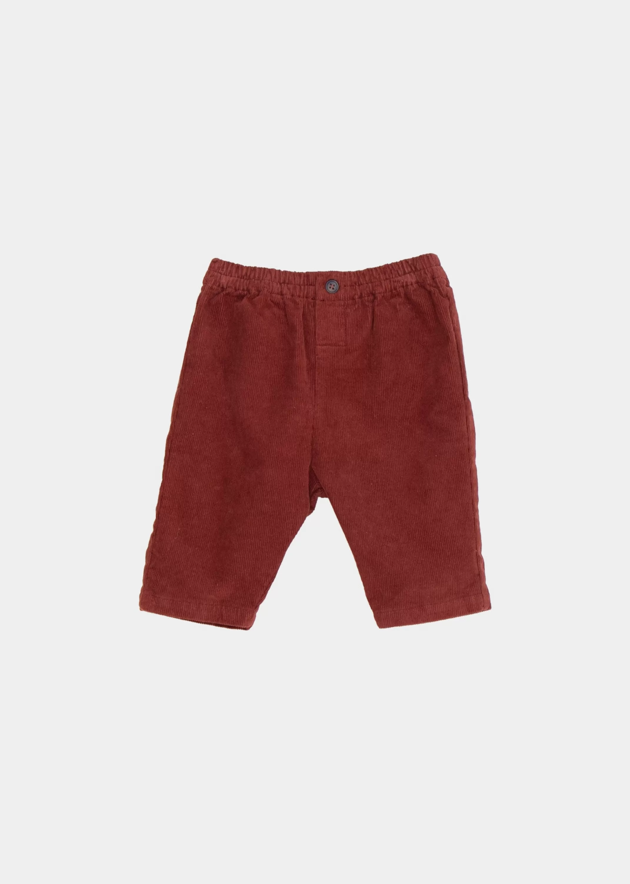 Trousers-CARAMEL Salix Baby Trouser - Rust