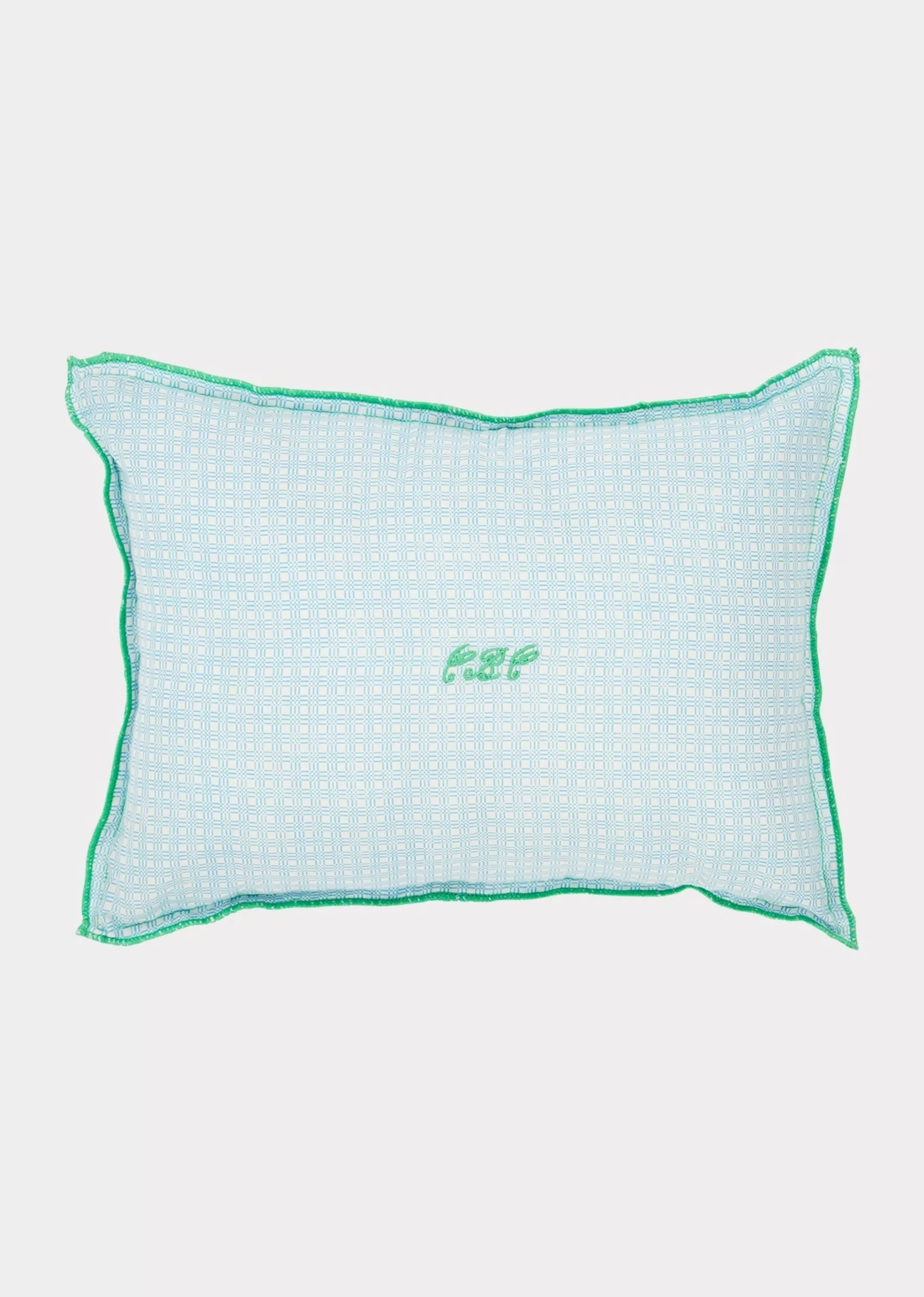 Home Textiles-CARAMEL Scatter Cushion - Blue Check