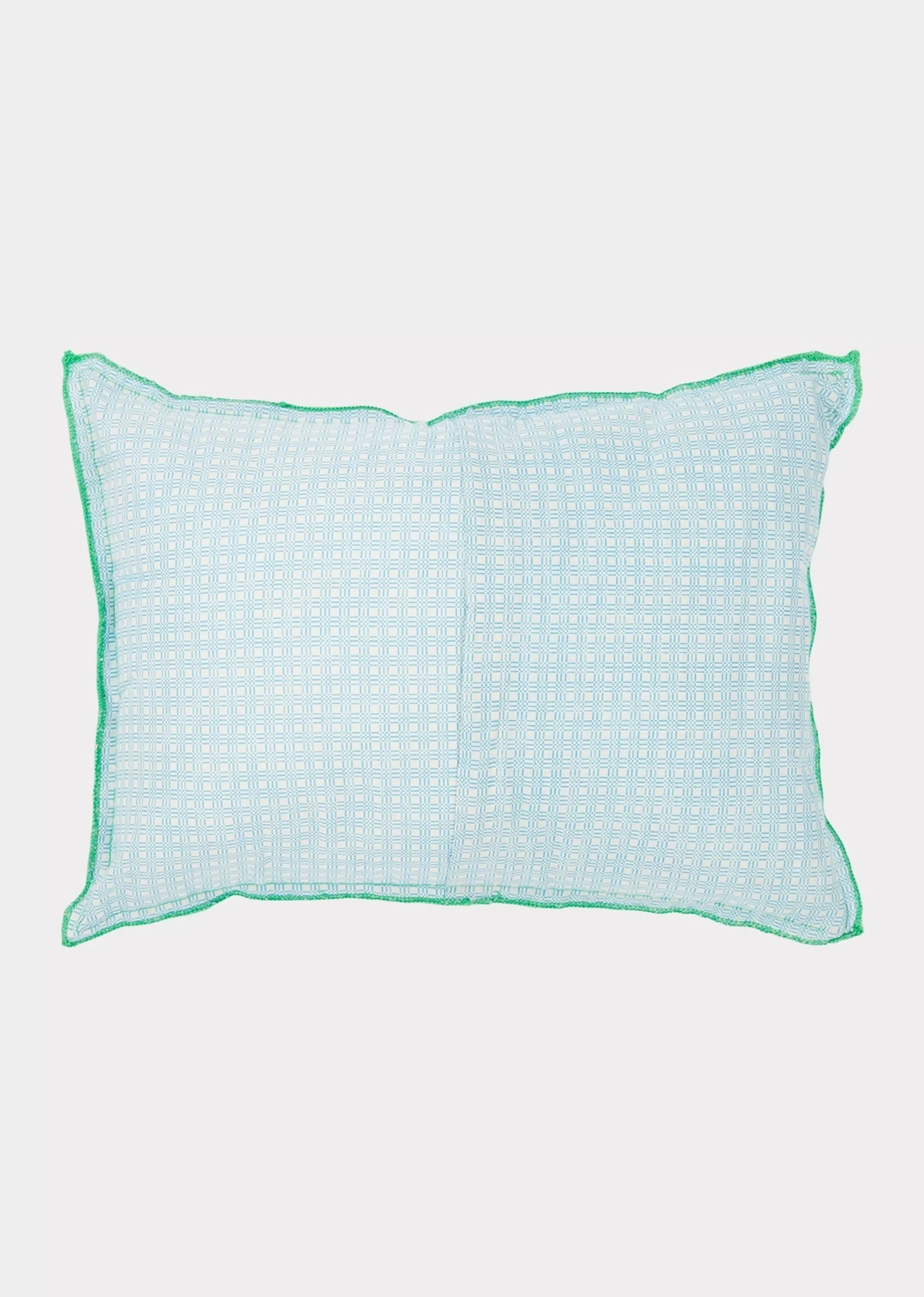 Home Textiles-CARAMEL Scatter Cushion - Blue Check