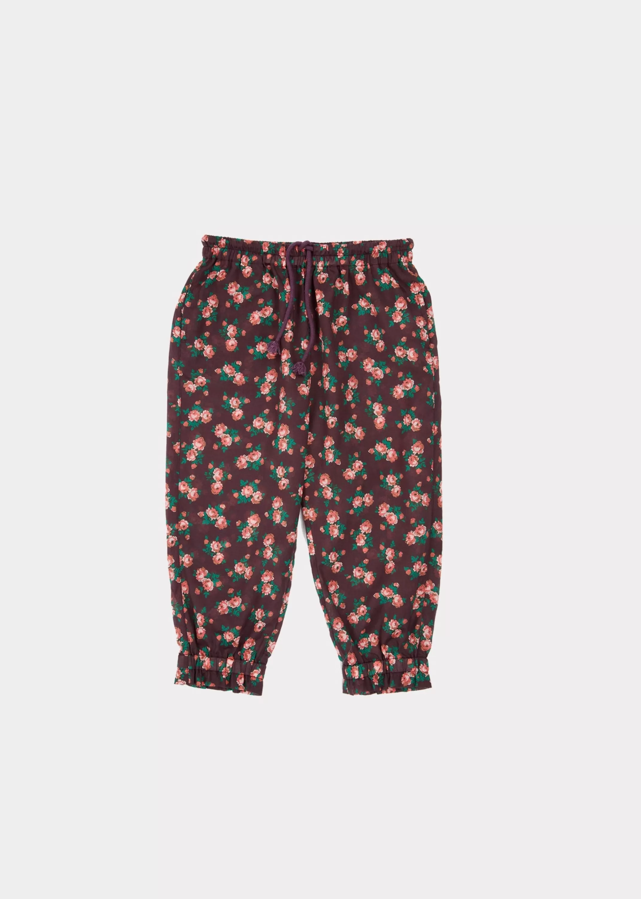 Trousers-CARAMEL Shrimp Trousers - Bright Floral