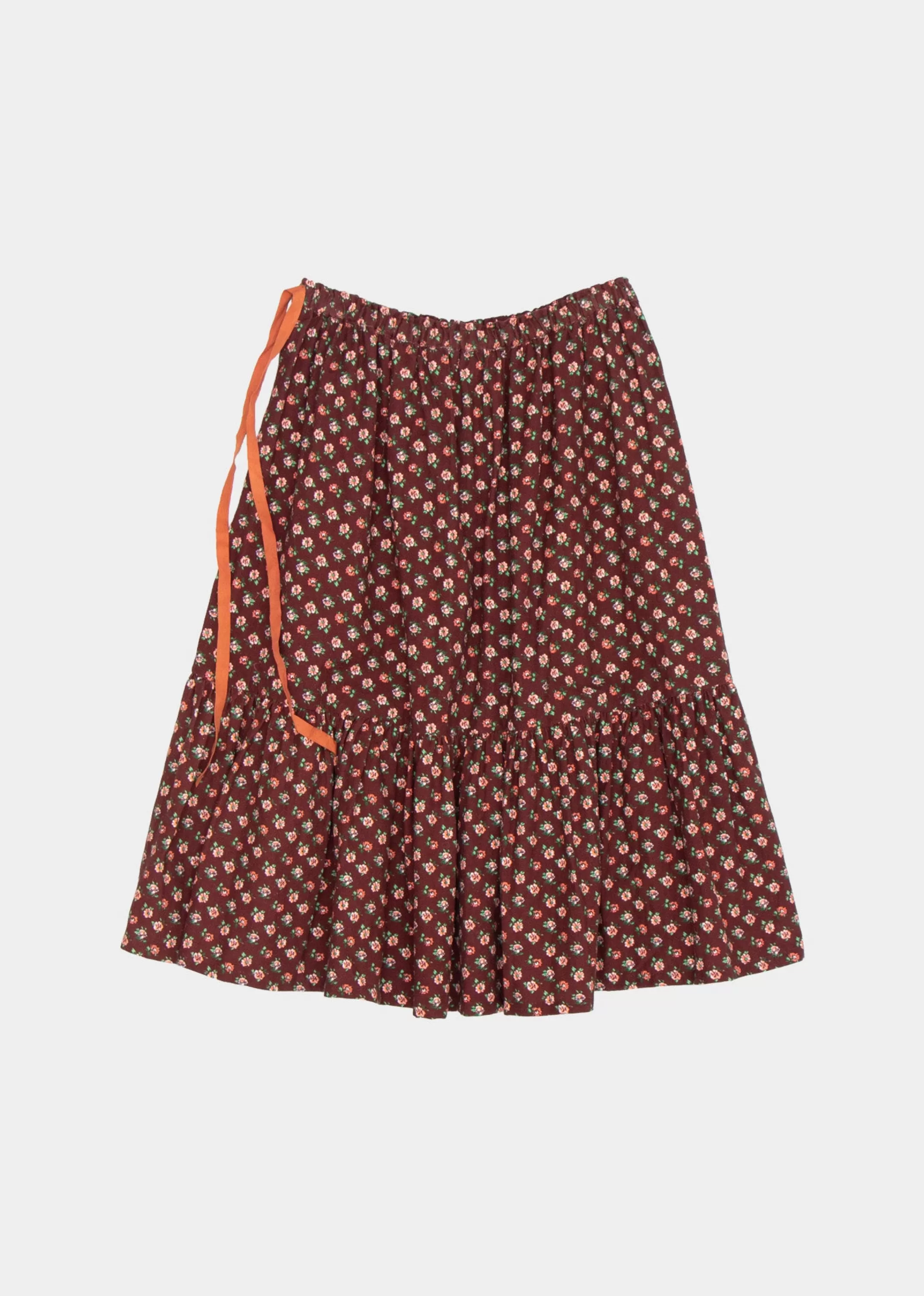 Skirts-CARAMEL Siula Girl Skirt - Chocolate Floral