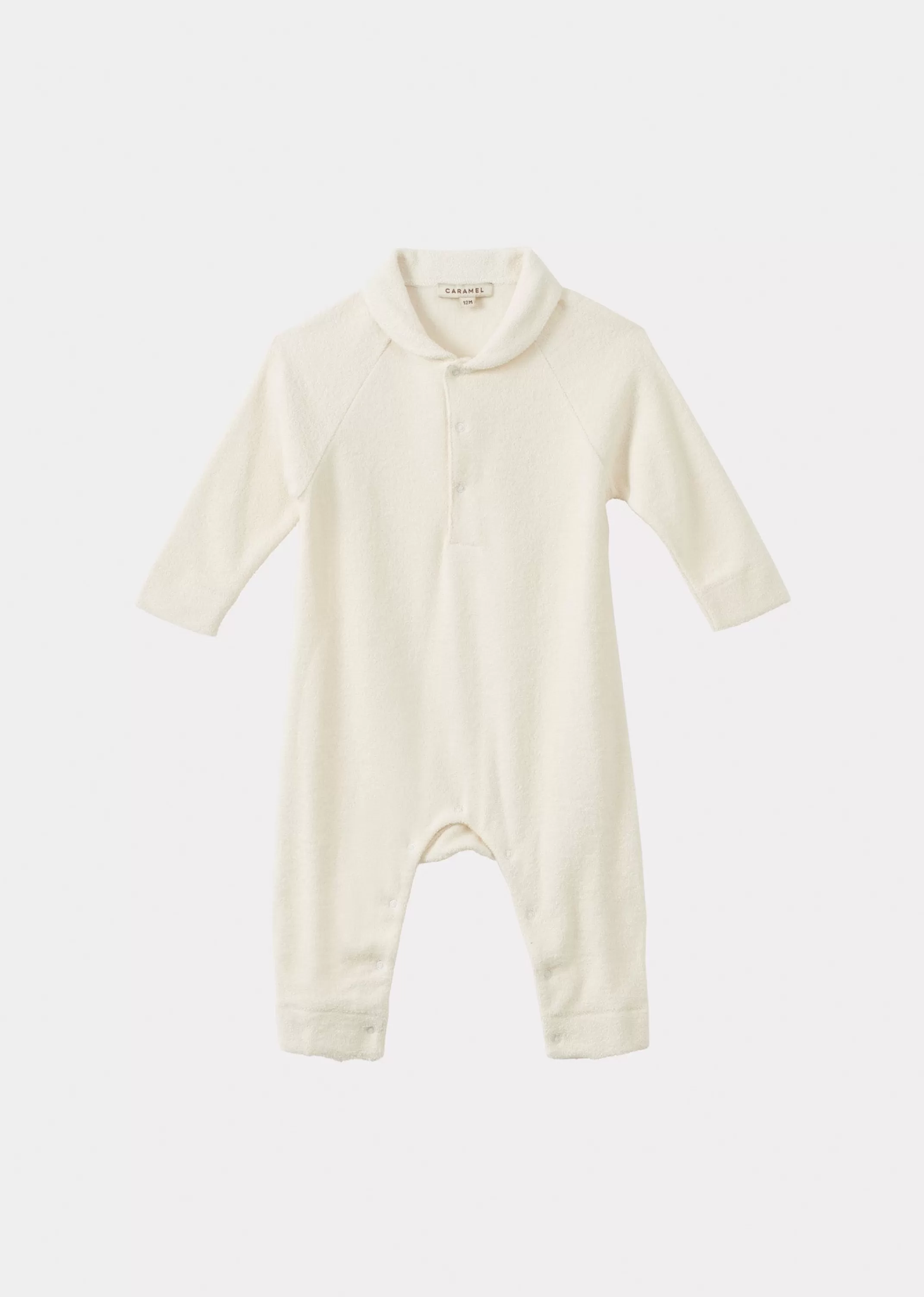 Romper & Jumpsuits-CARAMEL Smew Baby Gifting Romper - Cream