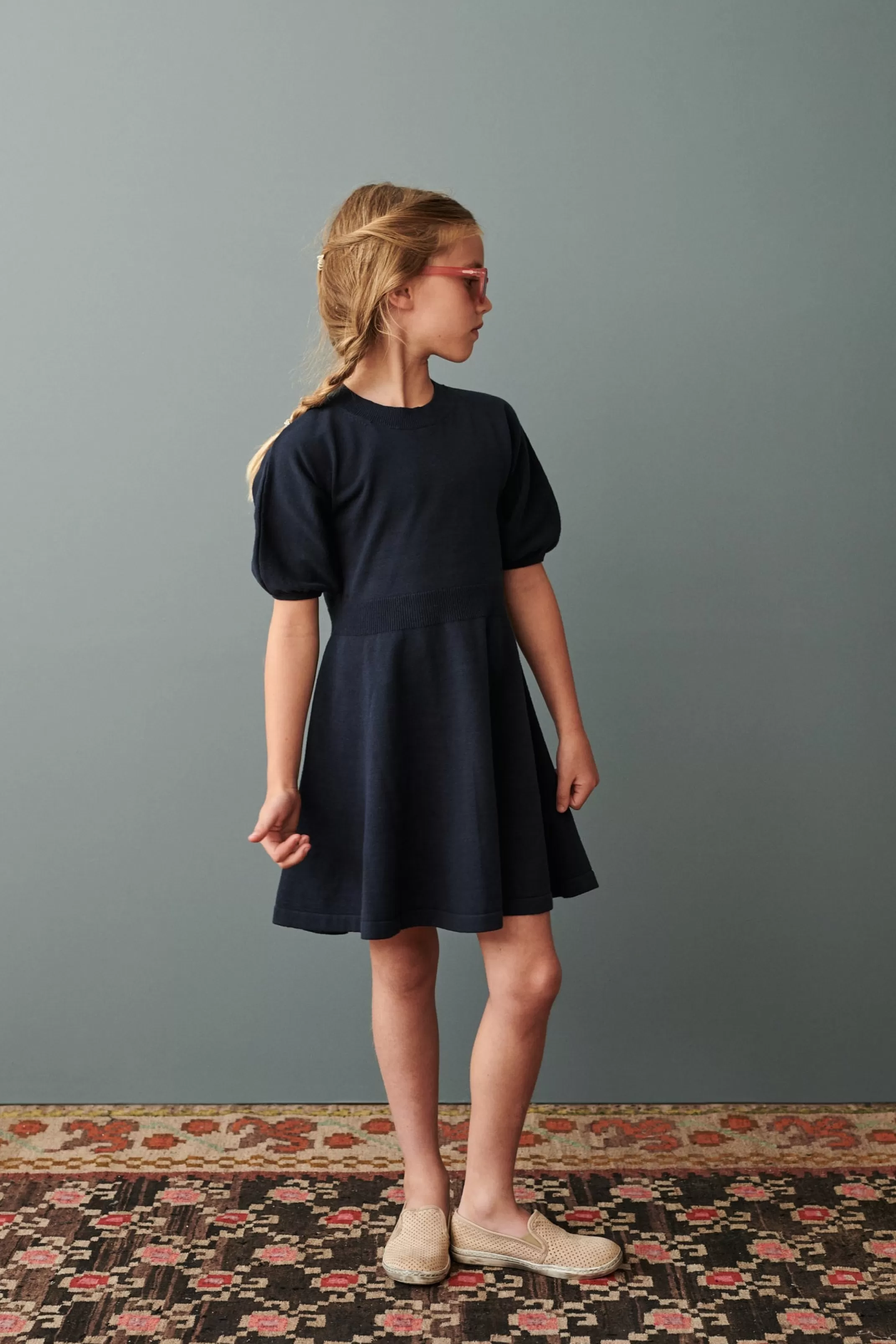 Dresses-CARAMEL Soybean Dress - Navy