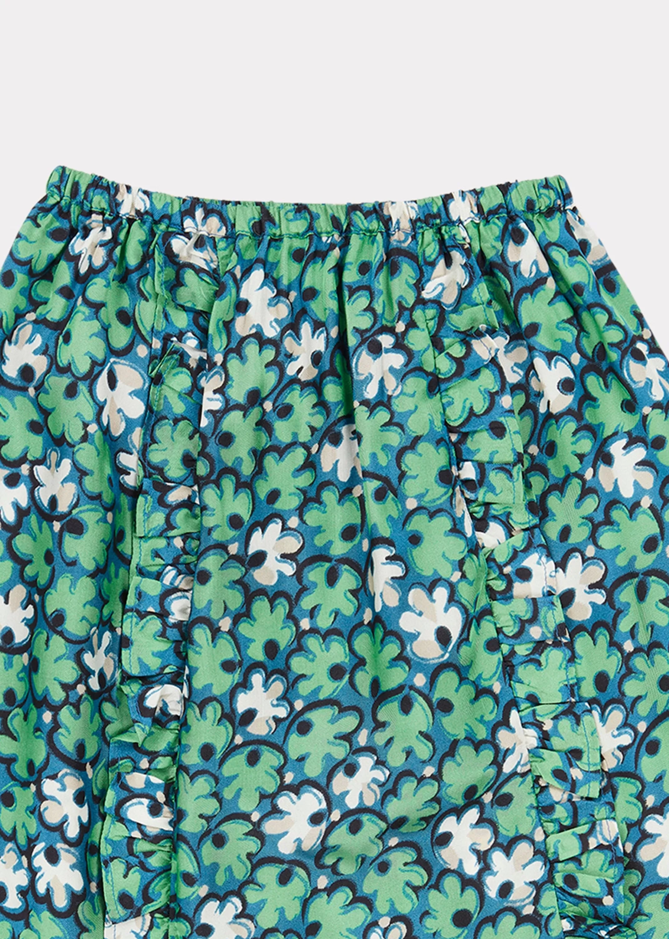 Skirts-CARAMEL Stork Skirt - Green Leaf Print