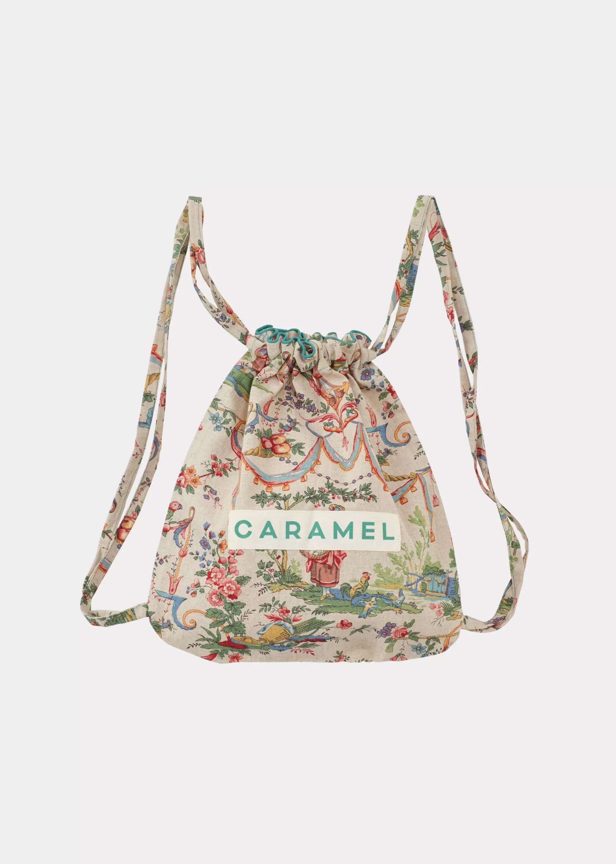 Accessories-CARAMEL Tote Backpack - French Versailles