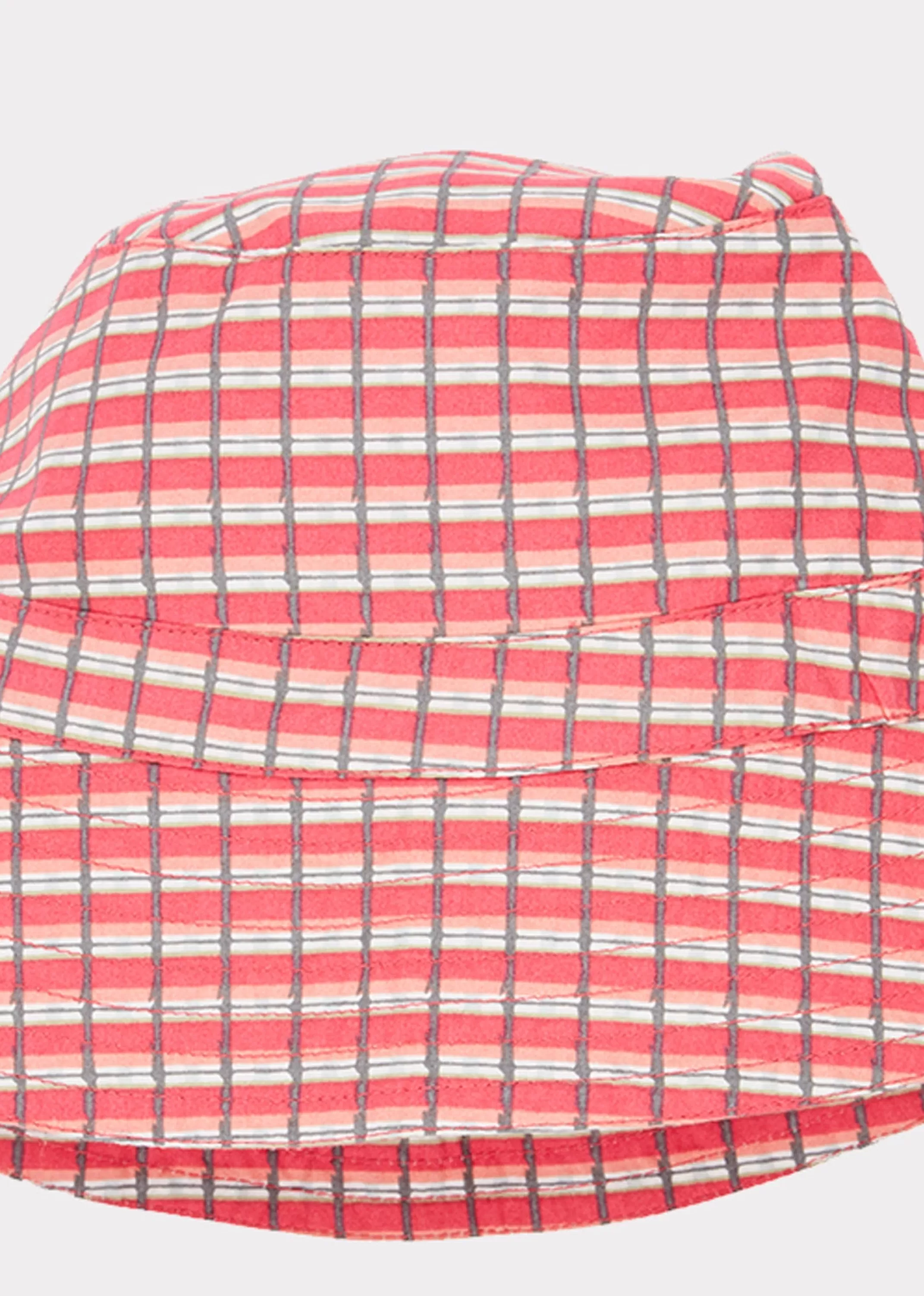 Accessories-CARAMEL Wembley Hat - Red Painted Check