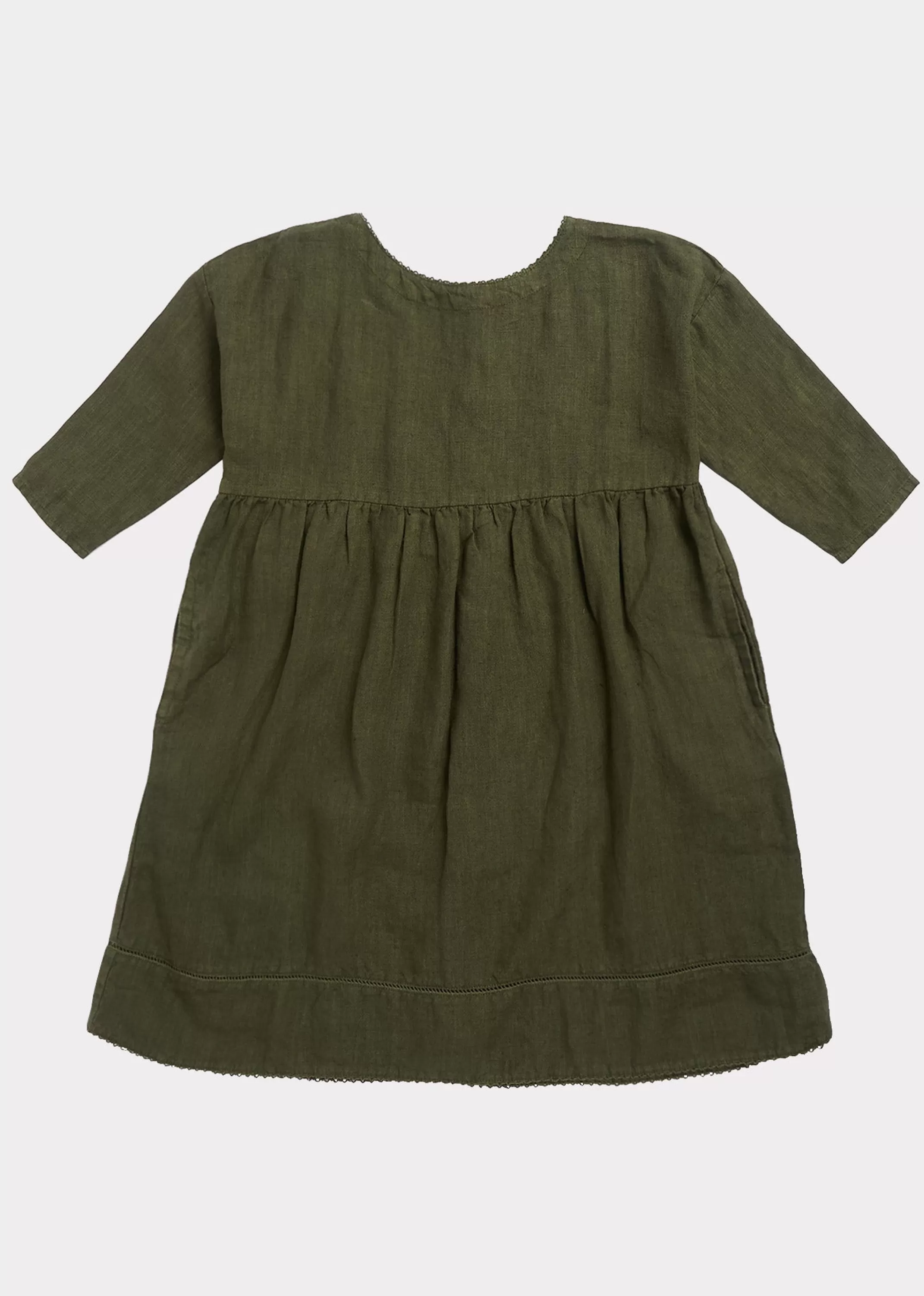 Dresses-CARAMEL Wimbledon Dress - Army Green